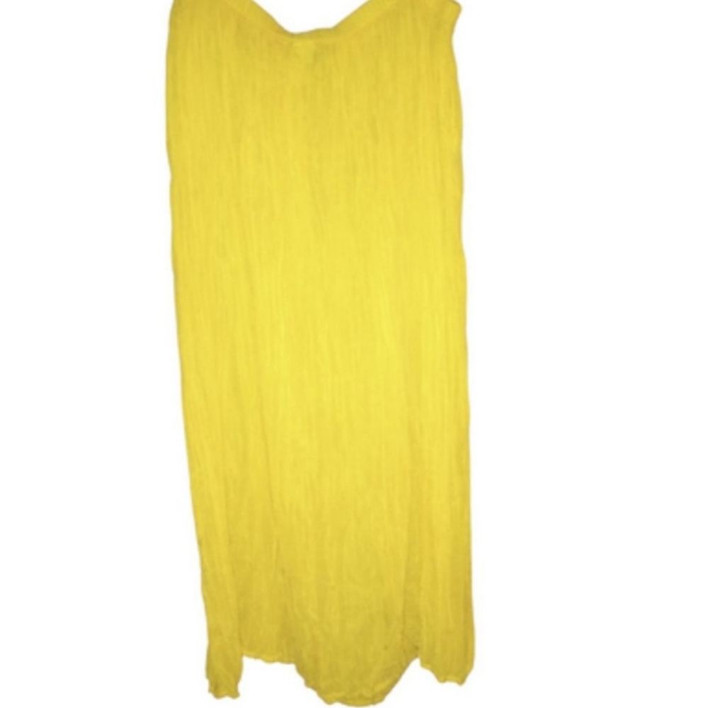 Johnny Was Vintage Yellow Maxi Skirt Size Large